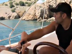 美女, ビーチ, グループ, フェラする