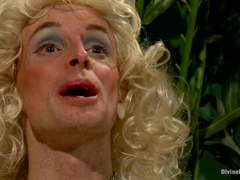 Bondage discipline sadomasochisme, Gebondenheid, Gezichtzitten, Dominante vrouw, Vernedering, Prostaat, Ruw, Slaaf