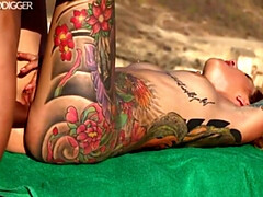 Anal, Blonde, Gorge profonde, Hd, De plein air, Tatouage