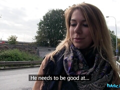 Amateur, Chica, Rubia, Coche, Europeo, Al aire libre, Pov, Realidad