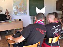 Europees, Groepseks, Groep, Hd, Ondergoed, Orgie, Lerarin, Tiener