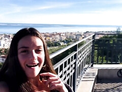 Blasen, Sperma im mund, Spermaladung, Freundin, Handjob, Riesig, Pov, Schlucken