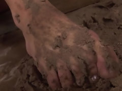 Fetisch, Fußfetisch, Lesbisch, Orgasmus, Muschi, Rasiert, Socken, Tätowierung