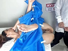 Amateur, Examen, Hembra, Casero, Orgasmo, Público, Chorro, Uniforme