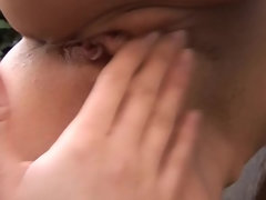 クラブ, ディルド, ヨーロピアン, レズビアン, アウトドア, 公共, 剃毛, ティーン