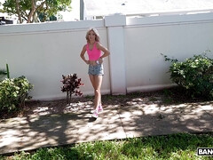 18 años, Amateur, Rubia, Al aire libre, Cabello corto, Sexo soft, Adolescente