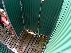 デカパイ, ブロンド, チェコ, Hd, アウトドア, 現実, 一人, のぞき