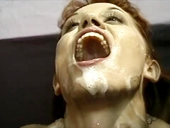 Pijpbeurt, Gek, Fetisj, Groep, Interraciaal, Masturbatie, Kut duiken, Roodharige vrouw