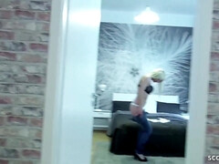 デカチン, フェラチオ, チン, ドイツ人, 下着, お金, 公共, ティーン