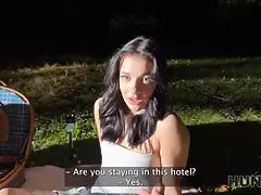 Tromperie, Mignonne, Tchèque, Hd, De plein air, Séduite, Adolescente, Nénés