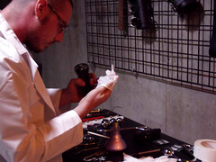 Tied brunette is getting examined by the horrible doctor