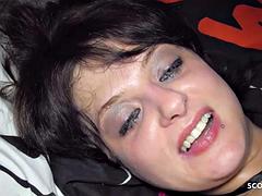 Éjaculation interne, Partouze, Allemand, Groupe, Adolescente
