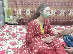 Desi Aunty Fucks Pizza Delivery Boy in Doggy Style - Hindi Audio XXX