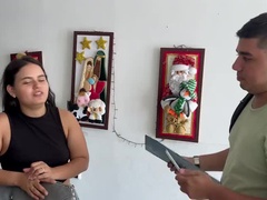 Triple Cock Surprise For Young Woman - Homemade Creampie & Squirting in Spanish