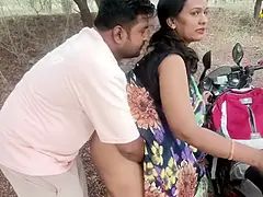 フェラチオ, 浮気者, 中出し, バック, 人妻の, インド人, アウトドア, 妻