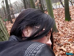 Leie, Blasen, Braunhaarige, Im freien, Pov