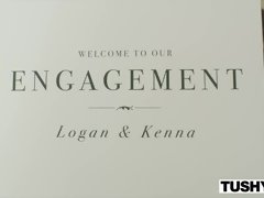 Grosse titten, Braunhaarige, Behaart, Hd, Küssen, Lesbisch, Masturbation