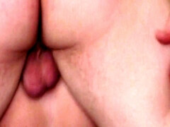 Arsch, Grosser arsch, Blondine, Blasen, Spermaladung, Lingerie, Titten, Vintage