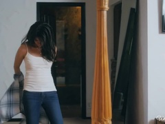 Lécher le cul, Brunette brune, Doigter, Embrassement, Léchez, Petite femme, Fessée, Nénés