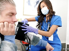 アナル, アジア人, デカチン, フェラチオ, バック, 看護婦, ガリガリ, オッパイの