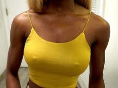 Sucer une bite, Éjaculation interne, En levrette, Noir ébène, Hd, Interracial, Seins naturels, Pov