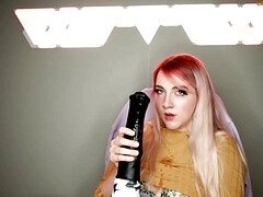 デカ尻, ブロンド, 巨乳な, イマラチオ, ディルド, 自家製, 自然山雀, オッパイの