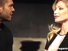 Mooi, Blond, Rondborstig, Oudere vrouw, Moeder die ik wil neuken, Kut duiken