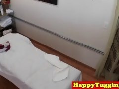 Aziatisch, Sperma shot, Handbeurt, Masseren, Masturbatie