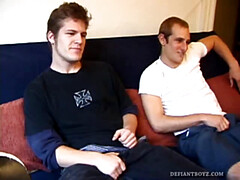 Torque is back with new skater pal Alex West. Torque introduces Alex to the world of porn and soon both boys are naked, beating their meat.