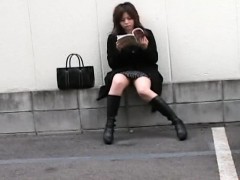 Asiático, Al aire libre, Público, Realidad, Bajo la falda, Voyeur