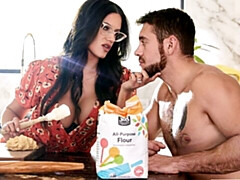 デカ尻, デカチン, デカパイ, フェラチオ, 茶髪の, バック, 淫乱熟女, オッパイの