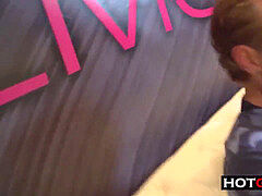 デカチン, フェラチオ, 茶髪の, ヨーロピアン