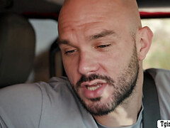 Trans hitchhiker gets a free ride in exchange for anal