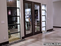 アスtoマウス, ブロンド, カワイイ, 顔射, ハードコア, キッチン, 自然山雀, 馬乗り