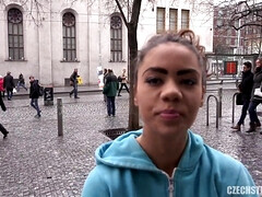 デカ尻, デカパイ, 茶髪の, 巨乳な, チェコ, 公共, 現実, オッパイの