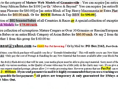 17th hard version of web models of granniesville