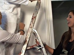 Grote lul, Brits, Naakte man aangeklede vrouw, Masturbatie