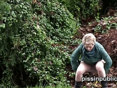 Blondine, Nahaufnahme, Kompilation, Hd, Im freien, Pissen, Öffentlich, Rotschopf