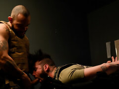 Brutal anal makes male slave lose his mind and fall exhausted