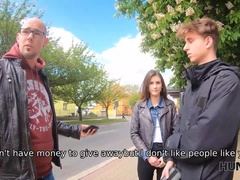Blasen, Gehörnter ehemann, Geld, Öffentlich, Jungendliche (18+)