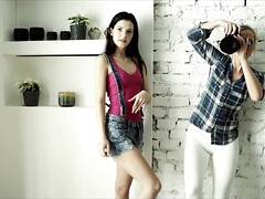 Braunhaarige, Lesbisch, Lecken, Orgasmus, Muschi, Rotschopf, Dusche, Weibliche ejakulation