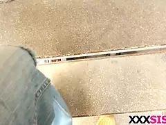 Blond stepsis Lily Rader takes a slamming