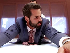 Anal, Sucer une bite, Tir de sperme, Gorge profonde, Hd, Embrassement, Masturbation, Bureau