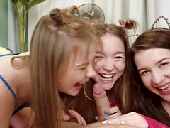 Young Slavic nymphs pay rent with their tight wet holes