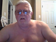 Grandpa stroke on cam