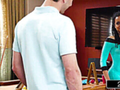 Blasen, Braunhaarige, Schwarz, Behaart, Handjob, Muschi, Dürr