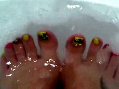 Amateur, Tetona, Hembra, Fetiche, Fetiche de pies, Hd, Natural, Solo