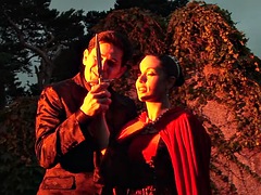 Lady Macbeth asks her husband to think of witches