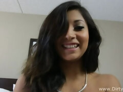 Amateur, Grosse bite, Sucer une bite, Brunette brune, Pov, Adolescente