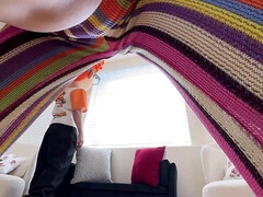 Sucer une bite, Brunette brune, Queue, Faciale, Hard, Petite femme, Chevaucher, Fessée